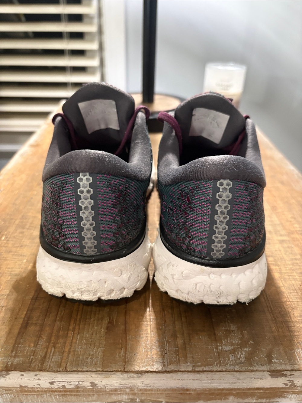 Brooks Women's Teal and Plum Running Shoes - Picture 3 of 8